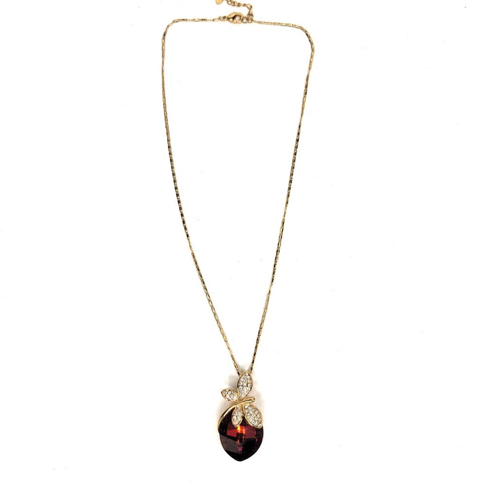 Ruslana Rubin 18k GF Austrian Crystal Butterfly Ne - Picture 3 of 6